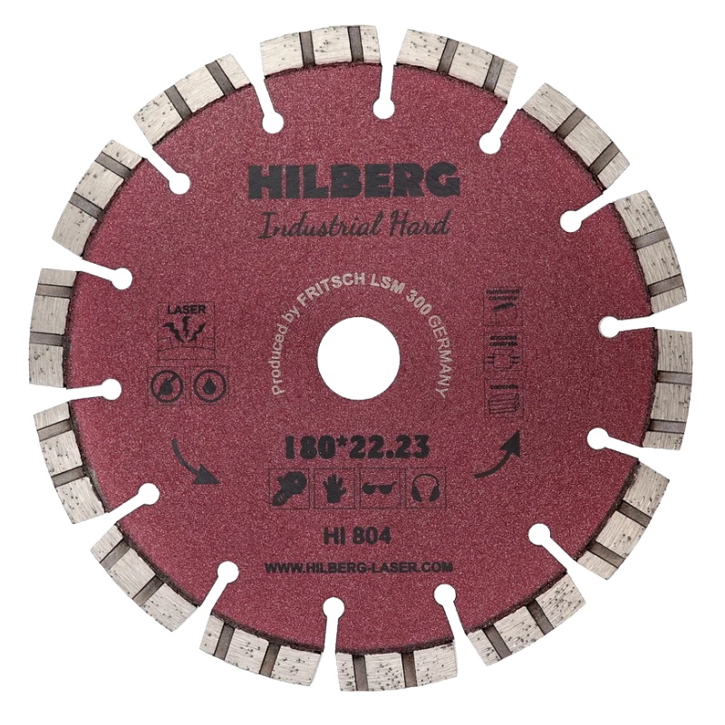 Диск алмазный отрезной Hilberg HI804,180х22.23, Industrial Hard  в Коврове