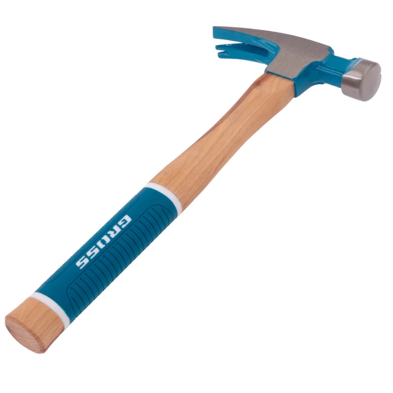 Молоток-гвоздодер Gross AMERICAN HICKORY 10419, 560 г, угол 75, магнит, обрезиненная рукоятка