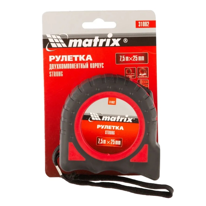 Рулетка Matrix Strong 31082 (7.5 м, 25 мм) в Ярославле