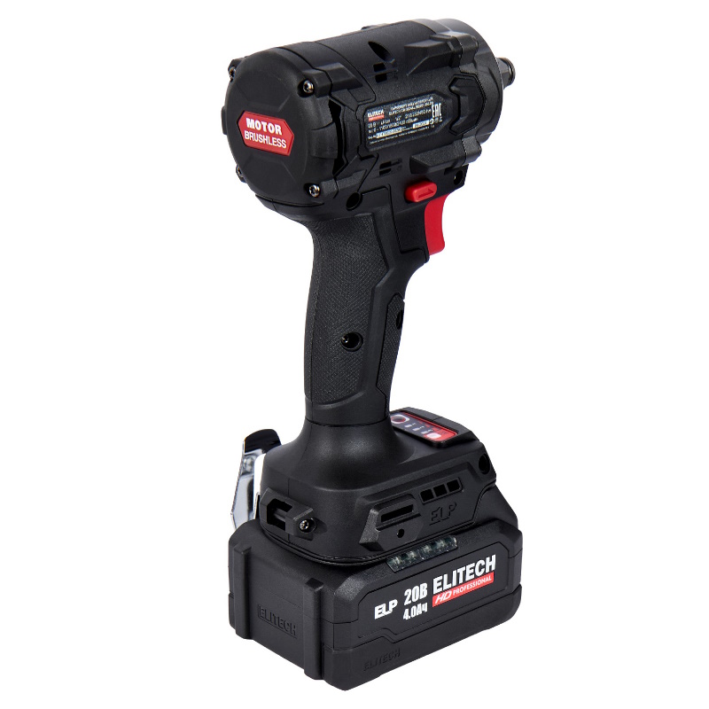 Гайковёрт аккумуляторный бесщеточный Elitech 205738 HD CW 2004SL (E2201.056.02) 20В, 4Ач, Li-Ion в Ярославле
