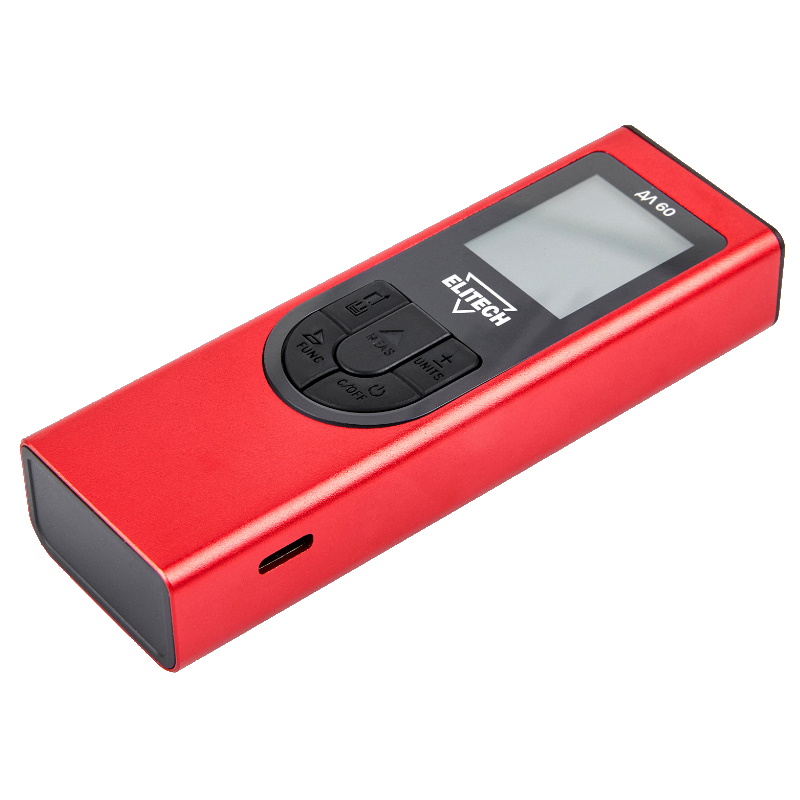 Дальномер лазерный Elitech ДМ ДЛ 60 204768, 0.03-60 м, точность ±3 мм/м, аккумулятор встроенный Li-ion в Кинешме