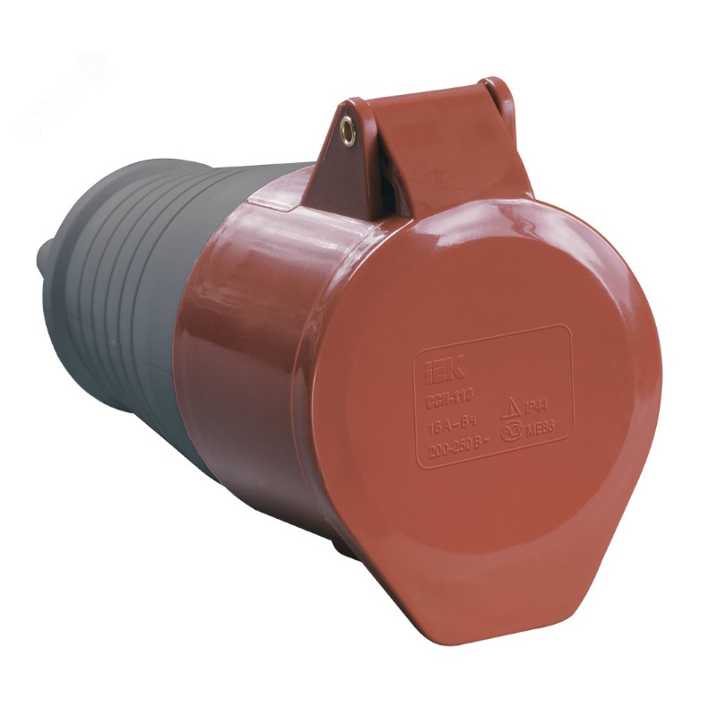 Розетка переносная IEK ССИ-214 PSR22-016-4, 16А-6ч, 380В 3P+PE, IP44 в Туле