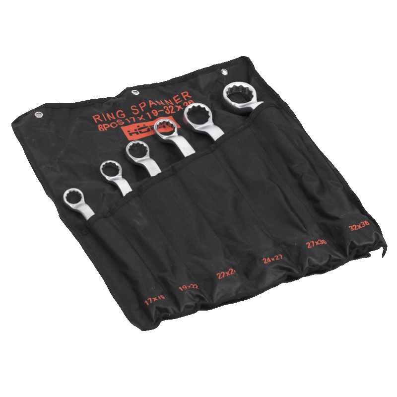 Набор ключей накидных двусторонних Hortz 1094151 6 шт 17-36 5578₽