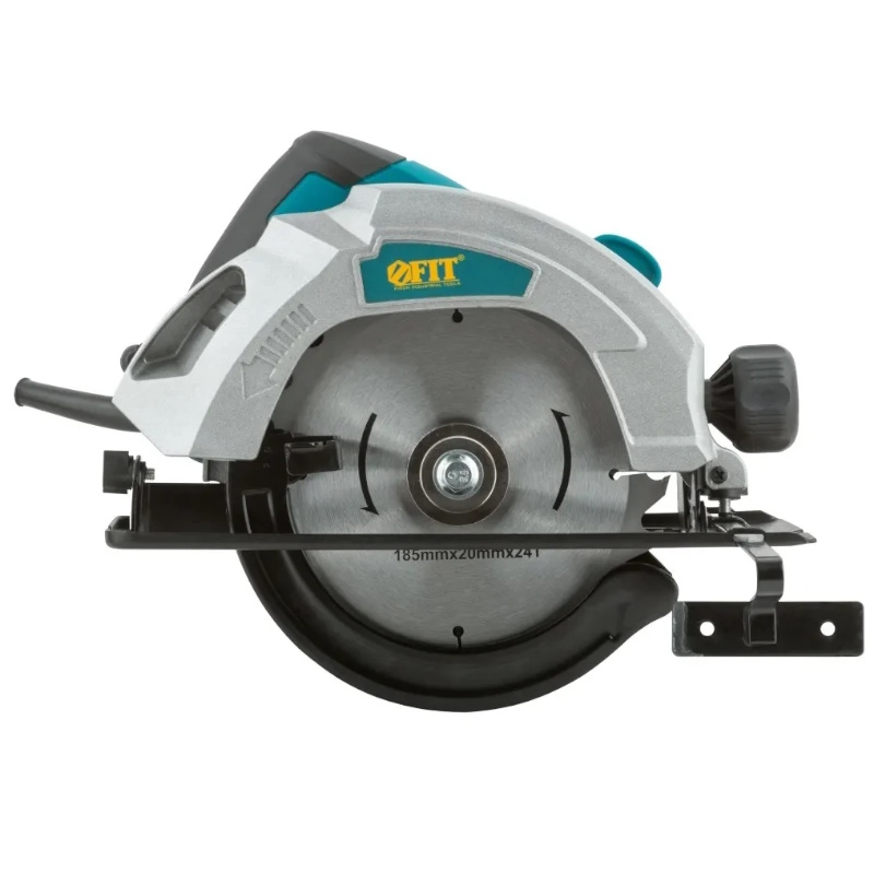 Пила дисковая Fit 80404, 1300 Вт, 4500 об/мин, 185/20 мм,  железная опора, блокировка шпинделя в Иваново