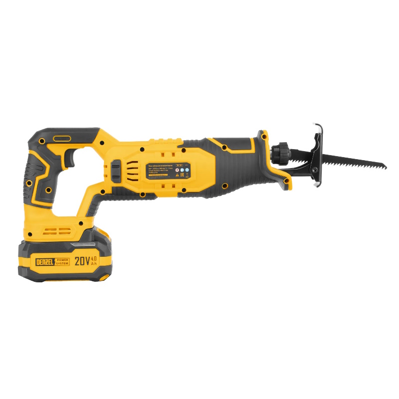 Пила сабельная аккумуляторная Denzel RS-180 28801, Li-Ion, 20 В  в Туле