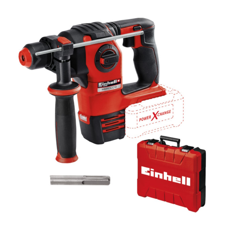 Перфоратор аккумуляторный Einhell PXC HEROCCO 4513900SET, + 1 аккумулятор PXC 4Ач 18В + ЗУ 3А