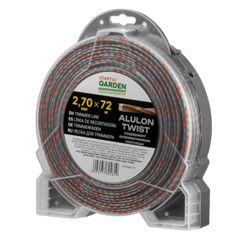 Леска Startul ALULON TWIST GARDEN ST6046-27, ф 2.7 ммх72 м, витой квадрат с сечением в Угличе