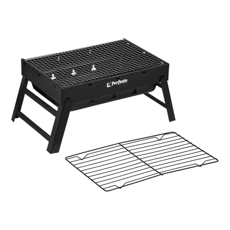 Мангал-барбекю Perfecto Linea 47-143292 (складной с решеткой, 43х29х23 см, сталь) во Владимире