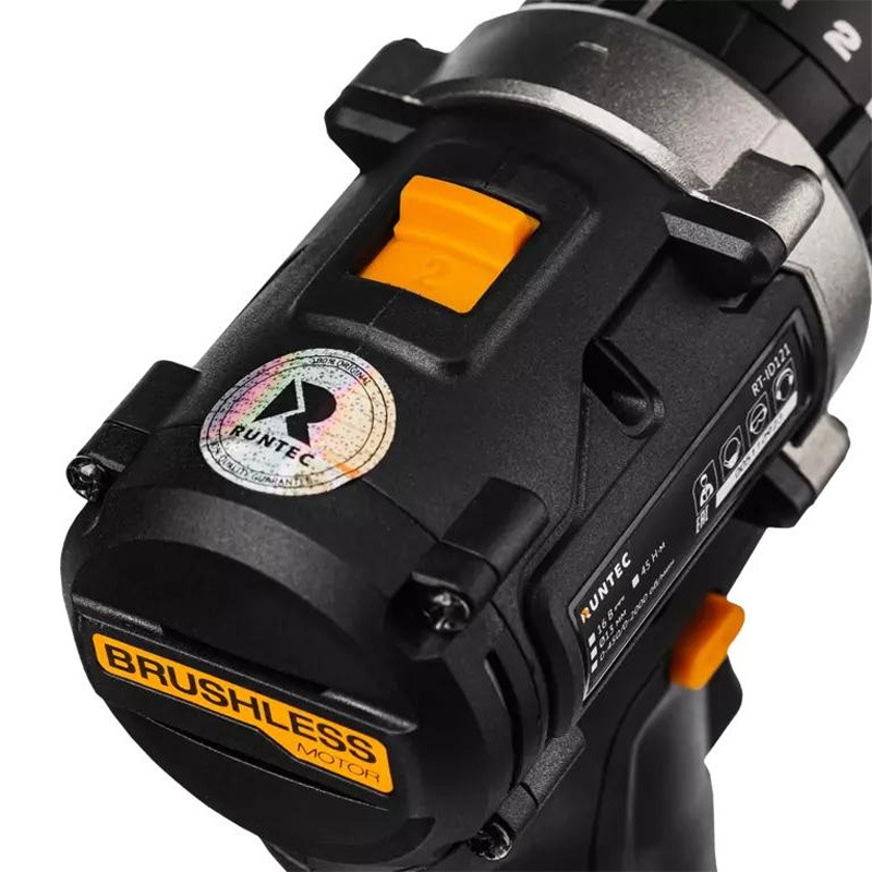 Дрель-шуруповерт Runtec PRO RT-ID121 ударная аккумуляторная 13 мм,16В, 2*2Ач, 45Нм в Рыбинске
