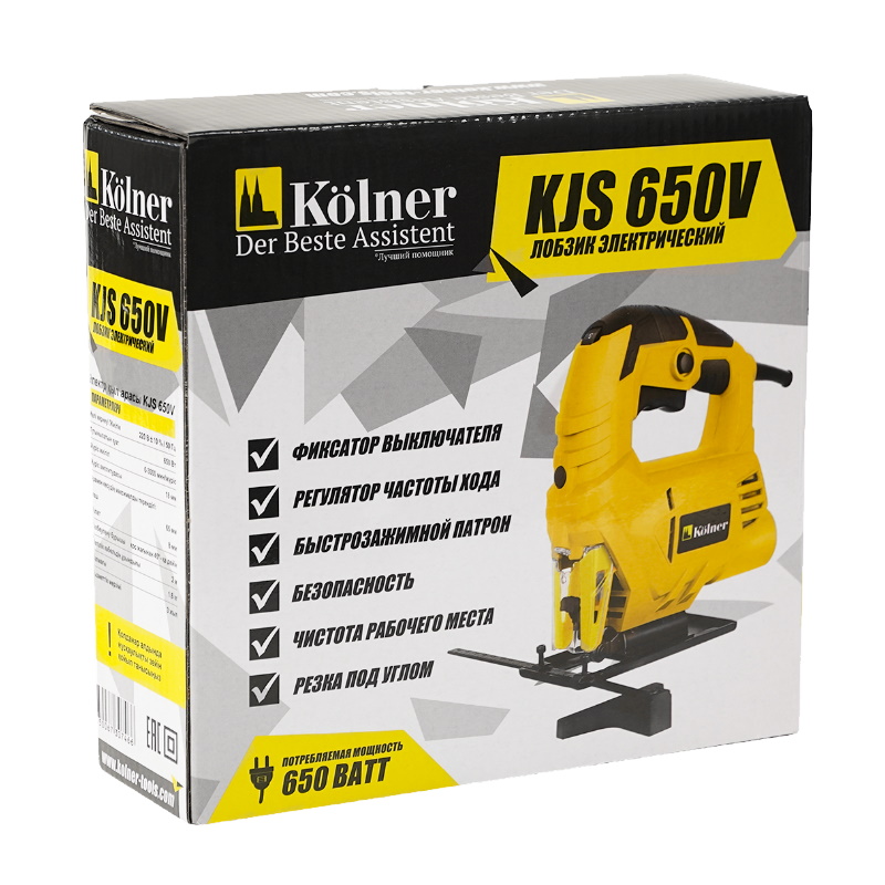 Лобзик электрический Kolner KJS 650V 4650067307466, 650 Вт