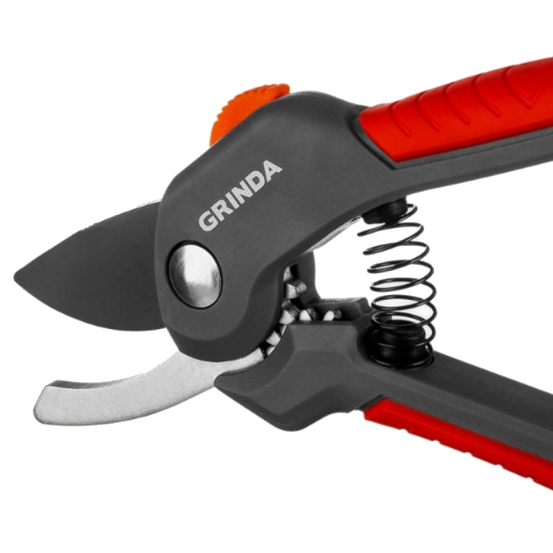 Плоскостной секатор Grinda G-22 423122, 200 мм, с двухкомпонентными рукоятками в Муроме