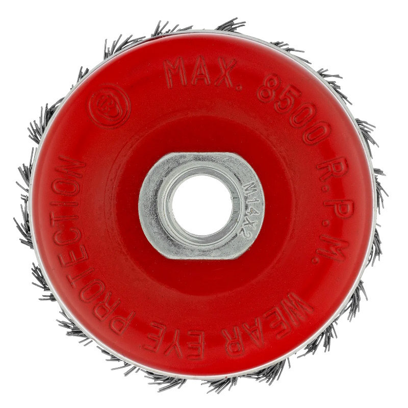 Щетка для УШМ Matrix Heavy Duty 74670, 80 мм, М14, чашка, крученая проволока 0,5 мм в Иваново