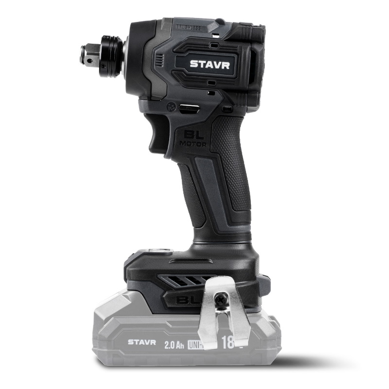 Шуруповерт ударный аккумуляторный Stavr SID 18BL-230V 4610264004216, бесщеточный, 18В UNI-M, 1200/1900/2500/3200 об/мин, подсветка, без акб и зу в Муроме
