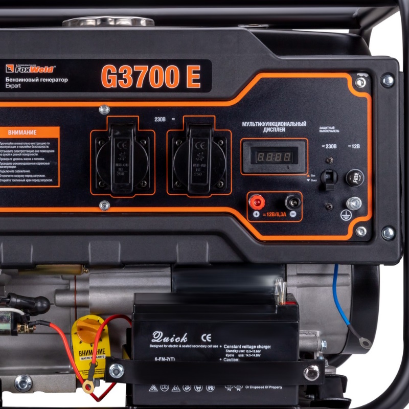 Бензиновый генератор FoxWeld Expert G3700 E, 7244