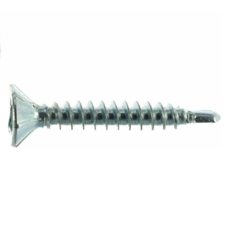 Саморез оконный Starfix SMC2-39928-500, 4.1х40 мм белый цинк, крупная резьба, острый (500 шт в карт. уп.) 