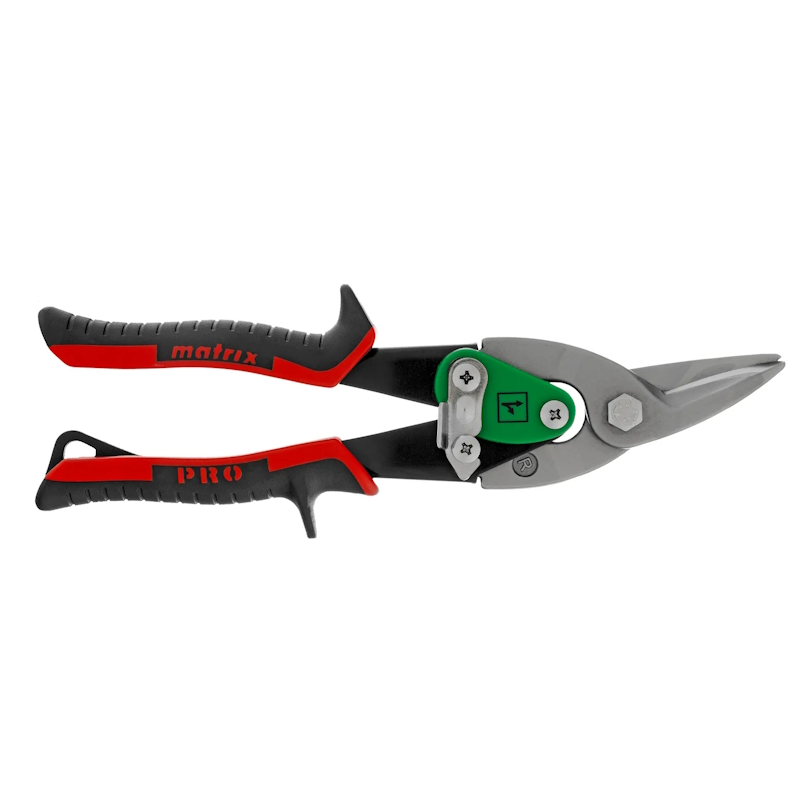 Ножницы по металлу MATRIX PRO 78324, 250 мм, правый рез,сталь CRMO,двухкомпонентные рукоятки