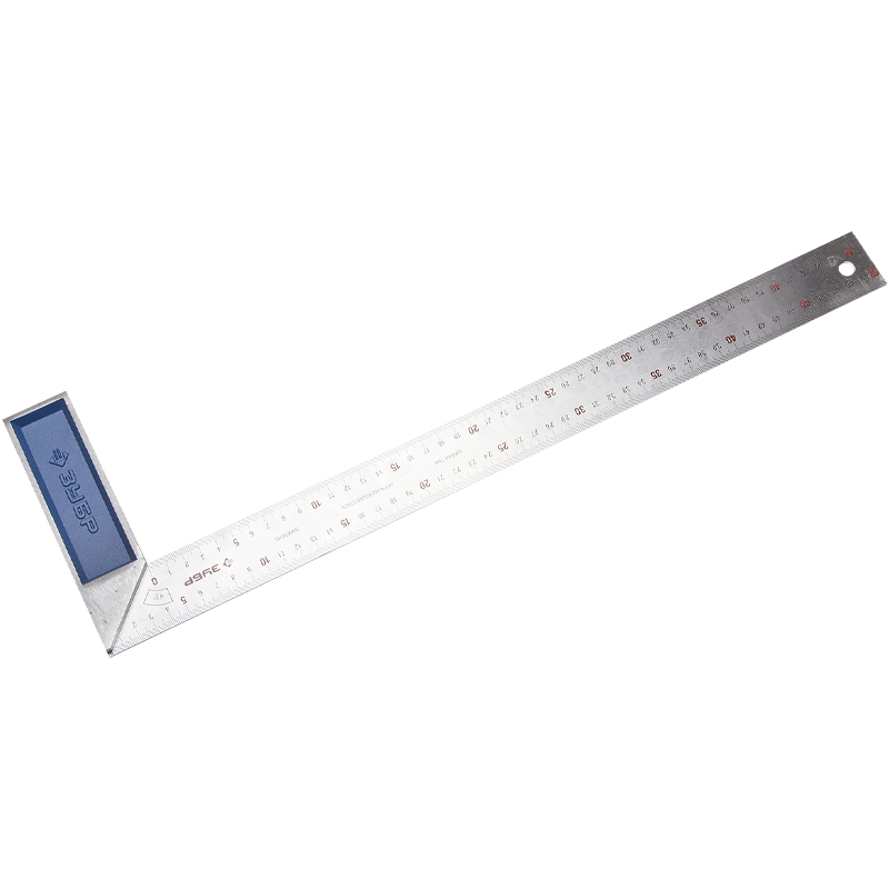 Угольник Зубр ЭКСПЕРТ 34393-50 столярный гравированная шкала алюминиевая рукоятка нержавеющее полотно 37мм 500мм 578₽