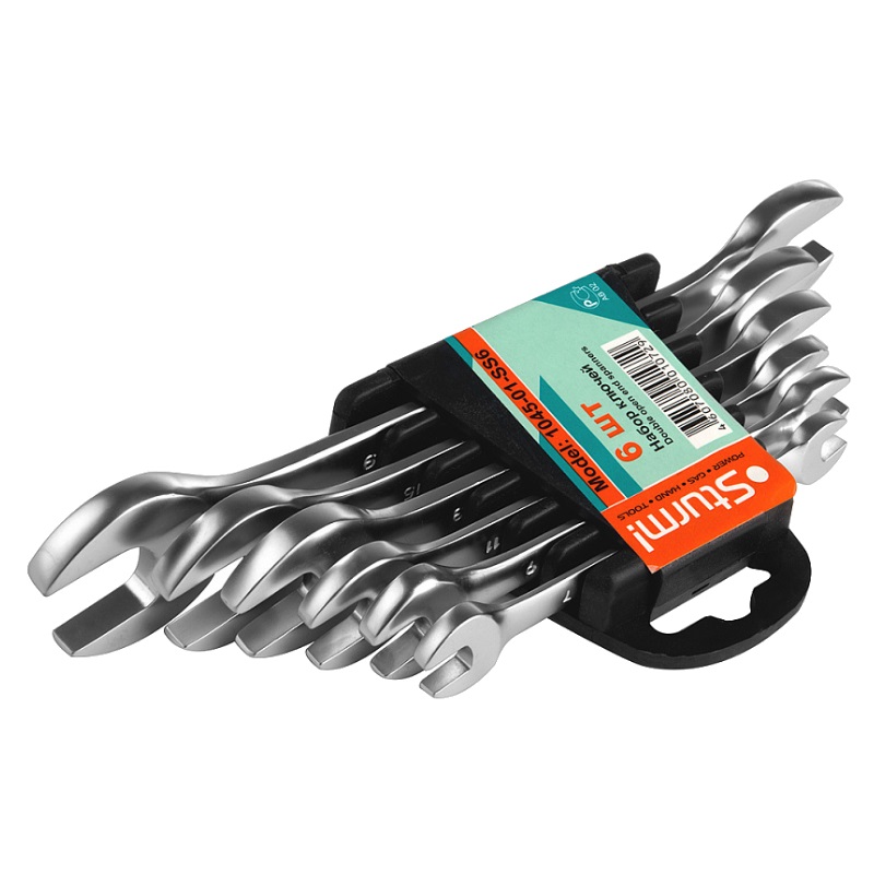 Набор рожковых ключей Sturm 1045-01-SS6 6 шт 6x7-17х19 мм 840₽