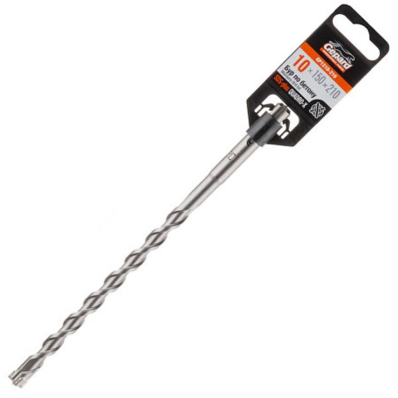 Бур (сверло) Gepard GP1210-210, 10х150х210 мм, SDS-plus, QUADRO-X в Рыбинске