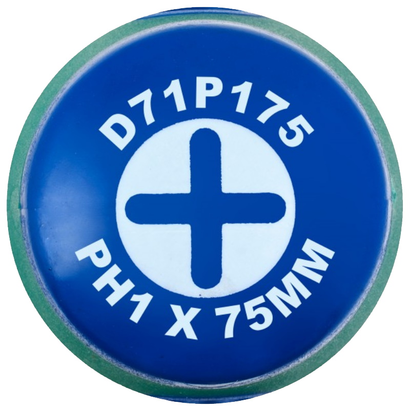 Отвертка стержневая крестовая Jonnesway Anti-Slip Grip D71P175, PH1х75 мм в Угличе