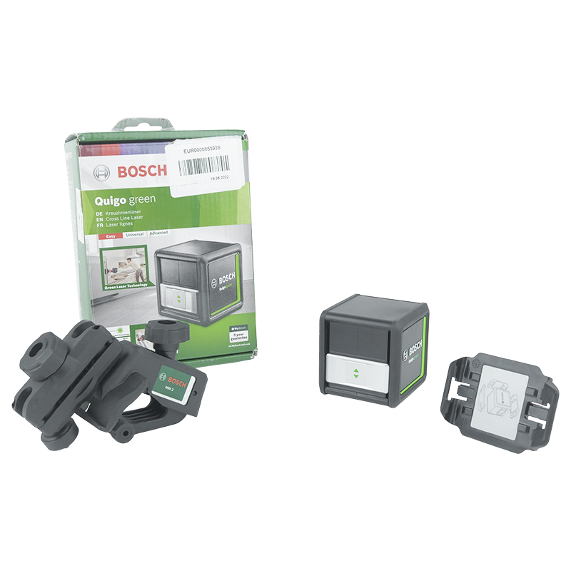 Лазерный нивелир с держателем MM2 Bosch Quigo Green 0.603.663.C00 (зеленый лазер, 2 луча) в Угличе