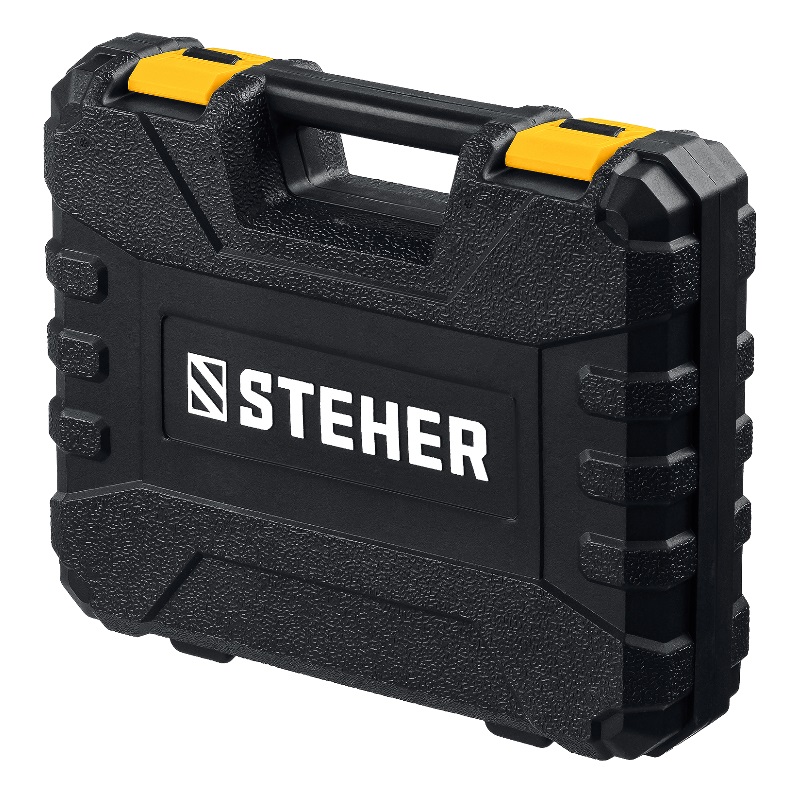 Дрель-шуруповерт ударная Steher CDS-200-2 V1, 20 В, 40 Нм, 2 АКБ (2 Ач), кейс