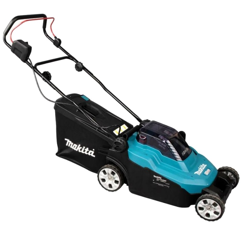 Аккумуляторная газонокосилка для стрижки газона Makita DLM382PM2 (36В, 2х4Ач, ЗУ, травосборник 40 л) в Угличе