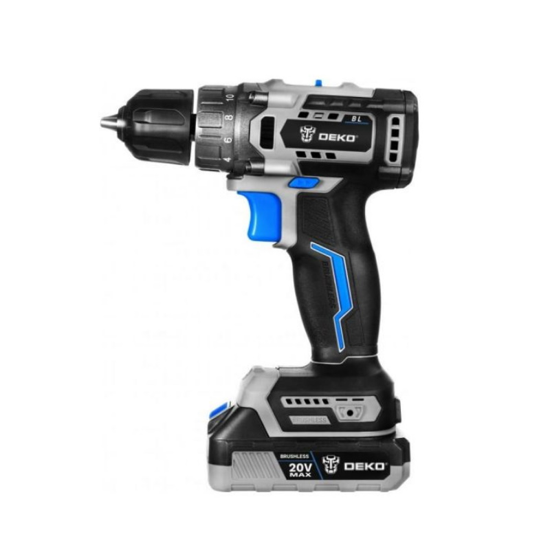 Дрель-шуруповерт аккумуляторная бесщеточная Deko Sharker 20V 20В, 2*3.0Ач 063-4036 во Владимире