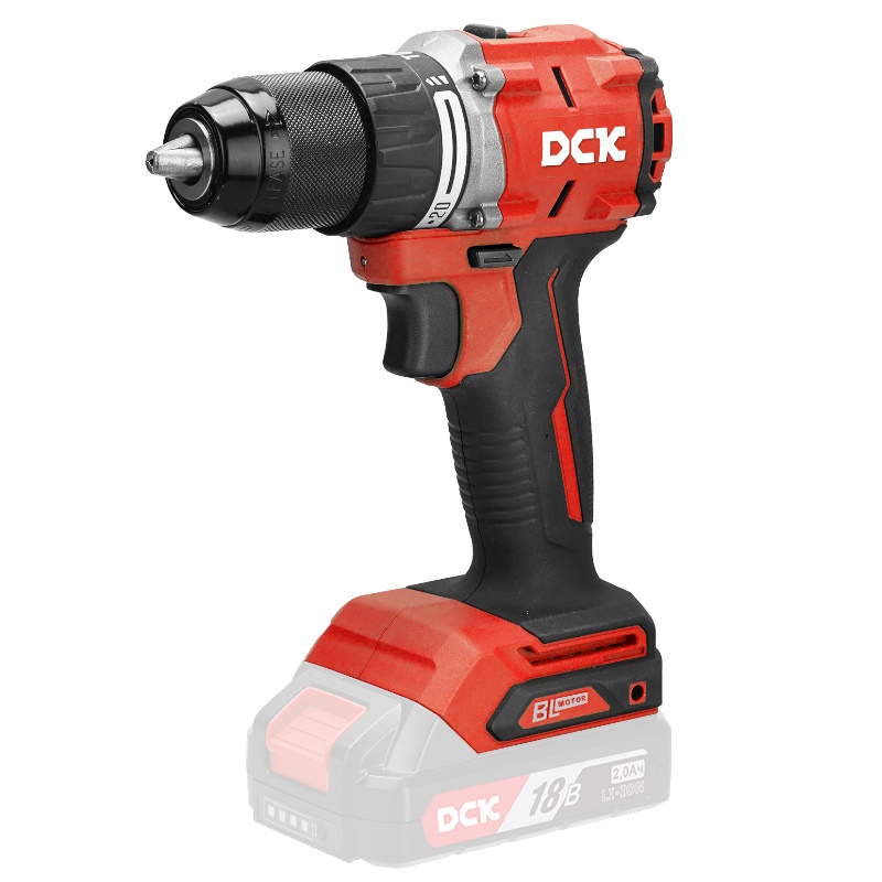 Дрель-шуруповерт аккумуляторная DCK KDJZ2060i(TYPE Z), бесщеточная, ударная, 18В, 60Нм, без АКБ и З/У в Вологде