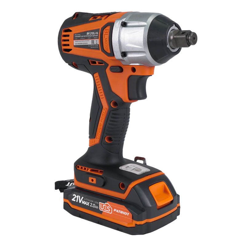 Аккумуляторный ударный гайковерт Patriot BR 210Li 1/2 Professional 180301560 (аккумулятор li-ion, 280 нм) в Угличе