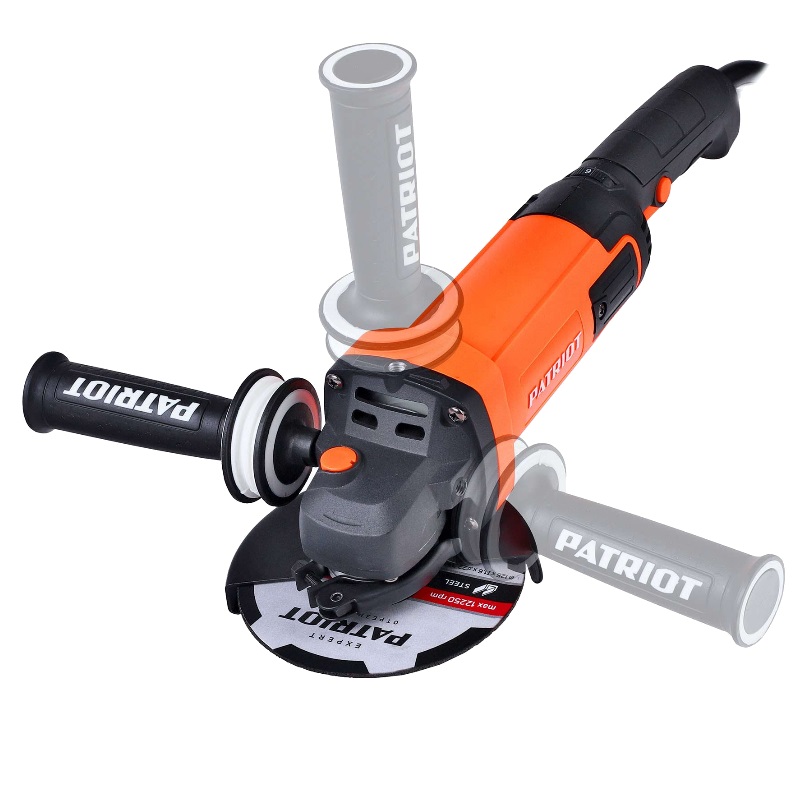 Угловая шлифмашина (болгарка) Patriot AG 128E 110301129, 125 мм, 1300 Вт, регулировка оборотов в Туле