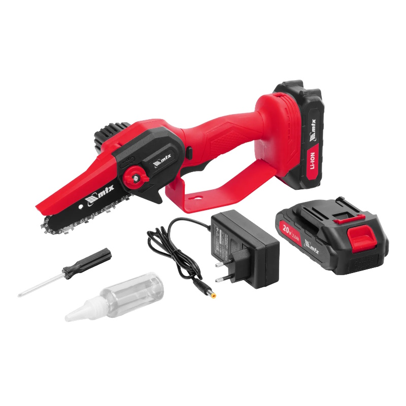 Цепная мини-пила аккумуляторная MTX MCS-100 58640, шина 100 мм, Li-Ion, 20 В в Александрове