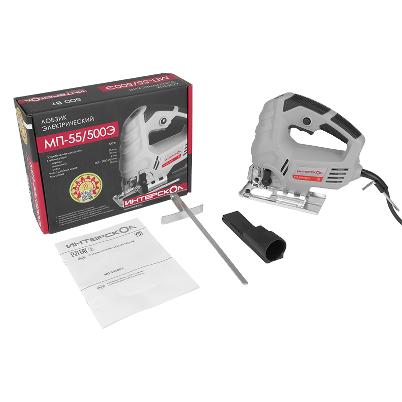 Электрический лобзик Интерскол МП-55/500Э