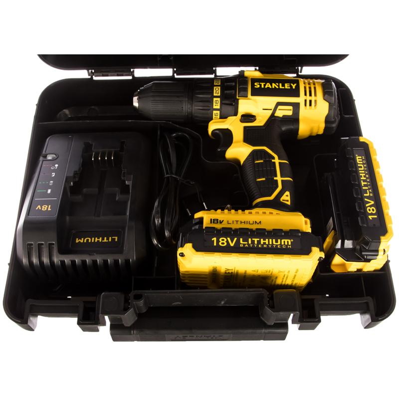 Аккумуляторная дрель-шуруповерт Stanley SCD20C2K-RU в Кинешме