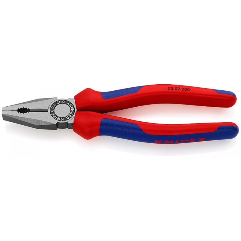 Плоскогубцы комбинированные Knipex KN-0302200SB 200 мм фосфатированные 2-комп ручки 3200₽