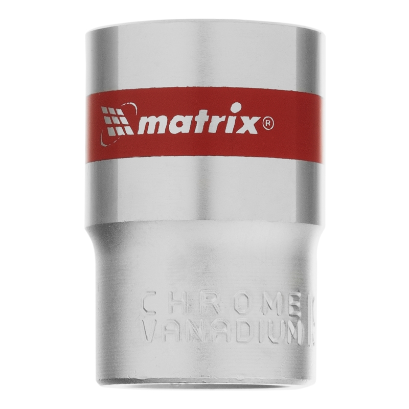 Головка торцевая Matrix 13119 (19 мм, 6-гранная, CrV, под квадрат 1/2", хромированная)