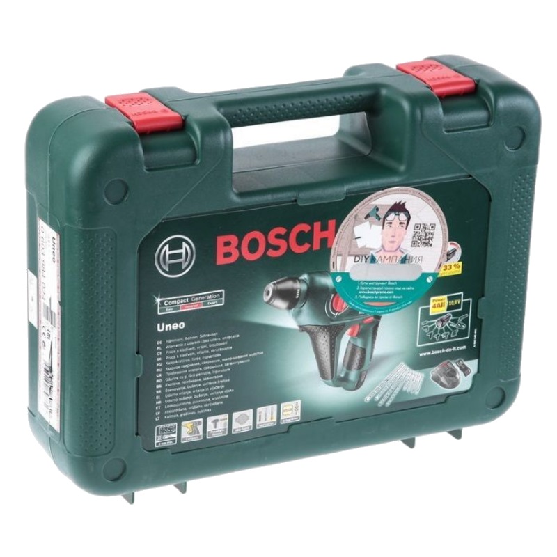 Аккумуляторный перфоратор Bosch Uneo 10.8 LI-2 0.603.984.024 в кейсе в Твери