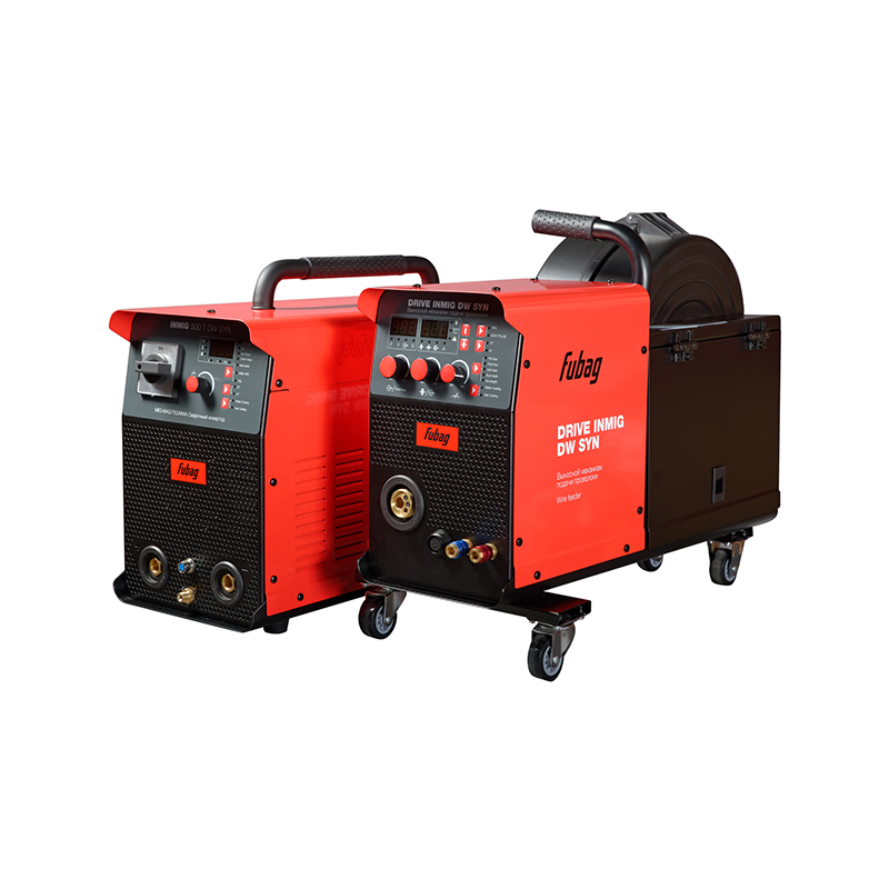 Сварочный полуавтомат инвертор Fubag INMIG 500T DW SYN (в комплекте с подающим механизмом DRIVE INMIG DW SYN, шлангом, горелкой FB 400 3m) в Угличе