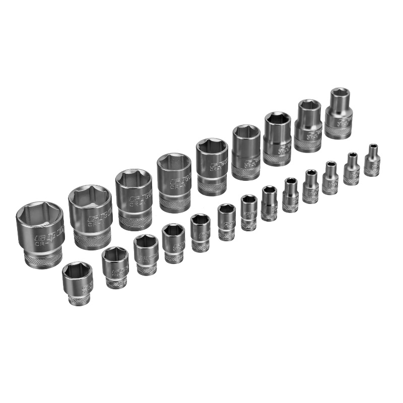 Набор торцевых головок Gross 14143 (трещотка 120 зубьев, 1/2", 1/4", CrV, 41 предмет) в Муроме