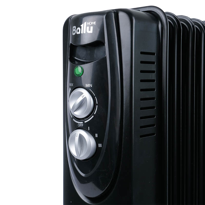 Масляный обогреватель Ballu BOH/CL-07BRN black (мощность 1500 Вт, 7 секций, механическое управление) в Рыбинске