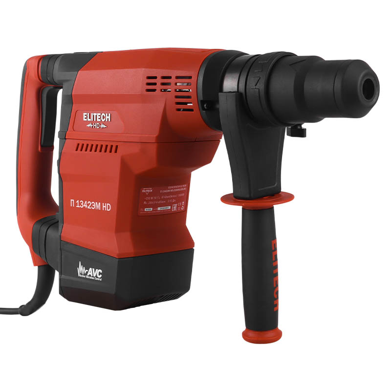 Перфоратор Elitech П 1342ЭМ HD (E2205.003.00) в кейсе, с защитной муфтой, с виброзащитой в Коврове