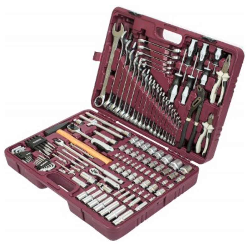 Набор инструмента универсальный Thorvik UTS0127 052800, 1/4", 1/2"DR, 127 предметов в Костроме