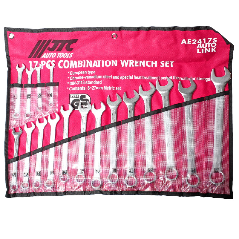 Набор ключей комбинированных JTC JTC-AE2417S 8-27 мм 17 предметов 7191₽