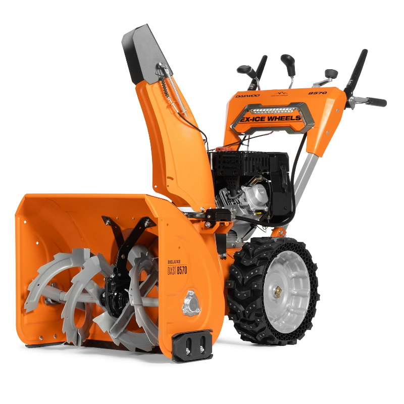 Снегоуборщик бензиновый Daewoo DAST 8570 LCT 90 лс 260 см3 - двигатель WXE 300 с запуском от аккумулятора ширина 67 см 5 вперед2 назад 123490₽