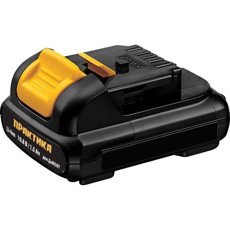 Аккумулятор Практика 790-281 (для шуруповерта DeWalt, 10.8В, емкость 1,5Ач, тип Li-ion, слайдер, коробка)
