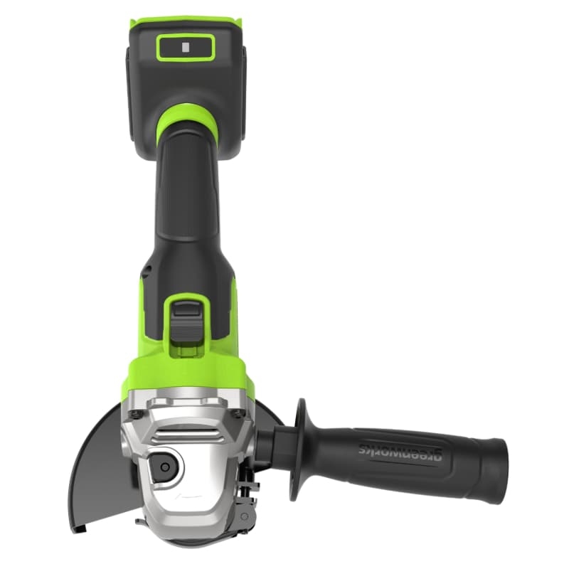 Угловая шлифовальная машина Greenworks AG590 24V 3201007CUH, аккумуляторная, б/щет, 125 мм, 8500 об/мин,  АКБ 8Ач, ЗУ в Череповце