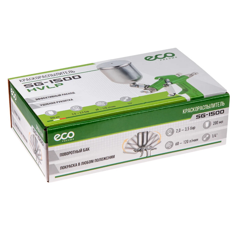 Краскораспылитель Eco SG-1500 EC1530-10 (сопло ф 1.0 мм) в Муроме