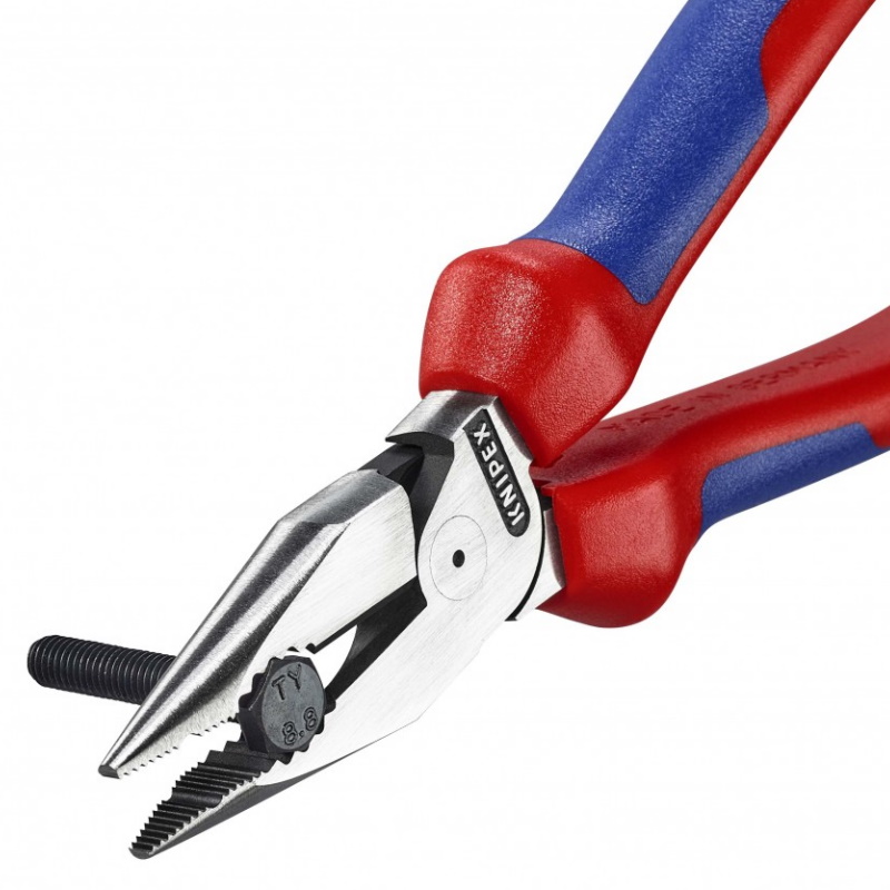 Плоскогубцы комбинированные остроконечные с удлинёнными губками Knipex KN-0822185, 185 мм, фосфатированные…2 в Переславле