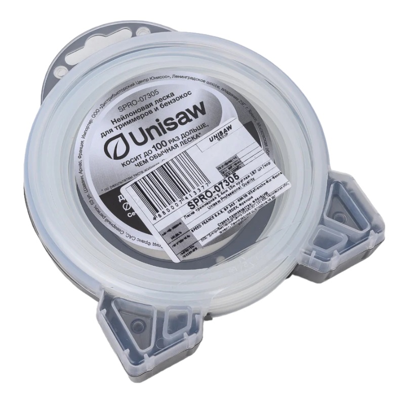 Леска триммерная Unisaw Professional Quality SPRO-07305, 2.4 мм, 15 м, круглая в Рыбинске