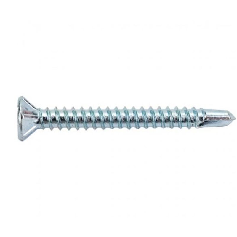 Саморез оконный Starfix SMC3-80895-1000, 3.9х32 мм белый цинк, частая резьба, со сверлом (1000 шт в карт. уп.)